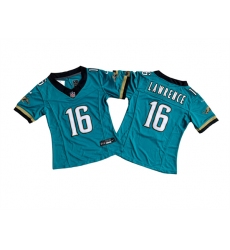 Women's Jacksonville Jaguars #16 Trevor Lawrence Teal 2024 F.U.S.E. Prowler Throwback Vapor Limited Football Stitched Jersey(Run Small)