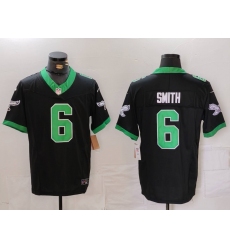 Men's Philadelphia Eagles #6 DeVonta Smith Limited Black Alternate FUSE Vapor Jersey