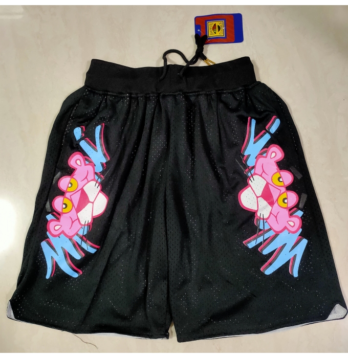 Men's Miami Heat Pink Panther black pocket ball Shorts