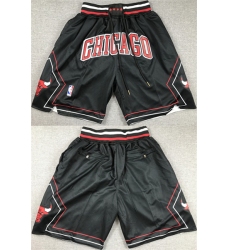 Men's Chicago Bulls Black Shorts (Run Small) 001