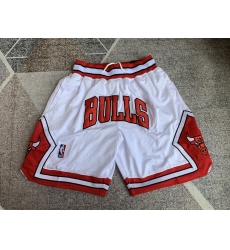 Men's Chicago Bulls White Joint ball pants champion Shorts