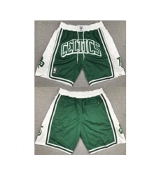 Men's Boston Celtics Green Shorts (Run Small)
