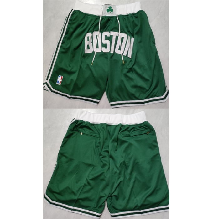 Men's Boston Celtics Green Shorts (Run Small)