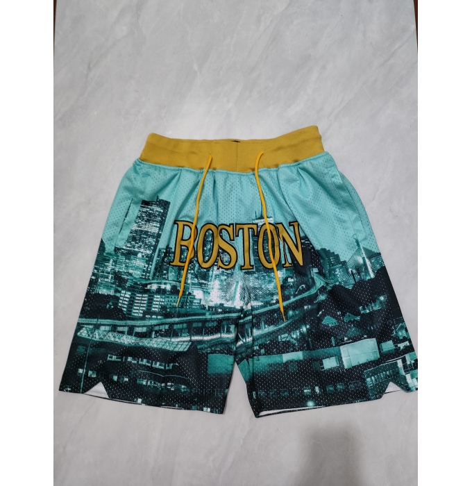 Men's Boston Celtics Light Green Shorts