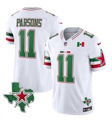 Men's Dallas Cowboys #11 Micah Parsons 2024 Mexico White F.U.S.E. Stitched Football Jersey