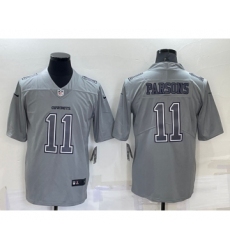 Men's Dallas Cowboys #11 Micah Parsons Grey Atmosphere Fashion 2022 Vapor Untouchable Stitched Nike Limited Jersey