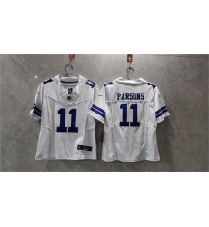 Women's Dallas Cowboys #11 Micah Parsons White 2023 F.U.S.E. Limited Football Stitched Jersey(Run Small)