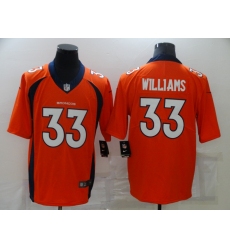 Men's Denver Broncos #33 Javonte Williams Nike Orange Limited Jersey