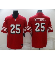 Men's San Francisco 49ers #25 Elijah Mitchell Red Scarlet Player Limited Jersey