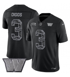Men's Washington Commanders #3 Stefon Diggs Black F.U.S.E. 2026 Salute to Service Limited Football Stitched Jersey