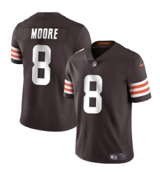 Men's Cleveland Browns #8 Elijah Moore Brown Vapor Limited Football Stitched Jersey