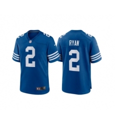 Men's Indianapolis Colts #2 Matt Ryan Blue Stitched Football Jersey