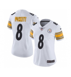 Women's Pittsburgh Steelers #8 Kenny Pickett White Vapor Untouchable Limited Stitched Jersey(Run Small) Women's Pittsburgh Steelers #8 Kenny Pickett White Vapor Untouchable Limited Stitched Jersey(Run Small)