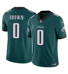 Men's Philadelphia Eagles #0 Hollywood Brown Green 2026 F.U.S.E. Vapor Untouchable Limited Stitched Football Jersey