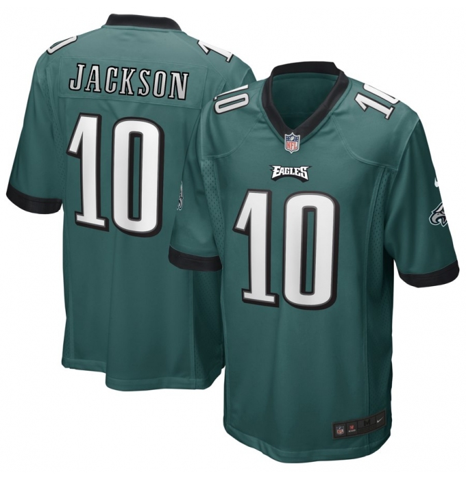 Men's Philadelphia Eagles #10 DeSean Jackson Midnight Green Nike Game Jersey