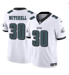 Men's Philadelphia Eagles #30 Quinyon Mitchell White 2024 Draft F.U.S.E Vapor Untouchable Limited Football Stitched Jersey