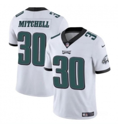 Men's Philadelphia Eagles #30 Quinyon Mitchell White 2024 Draft Vapor Untouchable Limited Football Stitched Jersey