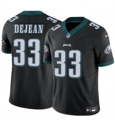 Men's Philadelphia Eagles #33 Cooper DeJean Black 2024 Draft F.U.S.E. Vapor Untouchable Limited Football Stitched Jersey