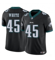 Men's Philadelphia Eagles #45 Devin White Black 2023 F.U.S.E Vapor Untouchable Limited Football Stitched Jersey