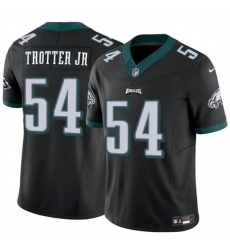 Men's Philadelphia Eagles #54 Jeremiah Trotter Jr Black 2024 Draft F.U.S.E. Vapor Untouchable Limited Football Stitched Jersey