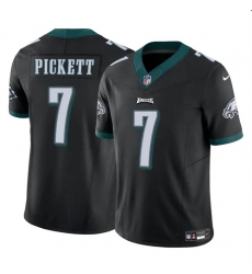 Men's Philadelphia Eagles #7 Kenny Pickett Black 2023 F.U.S.E Vapor Untouchable Limited Football Stitched Jersey