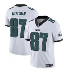 Men's Philadelphia Eagles #87 Jahan Dotson White Vapor Untouchable Limited Stitched Football Jersey