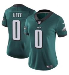 Women's Philadelphia Eagles #0 Bryce Huff Green Vapor Untouchable Limited Football Stitched Jersey(Run Small)