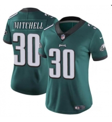 Women's Philadelphia Eagles #30 Quinyon Mitchell Green 2024 Draft Vapor Untouchable Limited Football Stitched Jersey(Run Small)