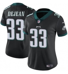 Women's Philadelphia Eagles #33 Cooper DeJean Black 2024 Draft Vapor Untouchable Limited Football Stitched Jersey(Run Small)