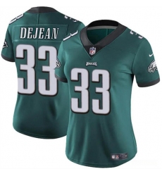 Women's Philadelphia Eagles #33 Cooper DeJean Green 2024 Draft Vapor Untouchable Limited Football Stitched Jersey(Run Small)