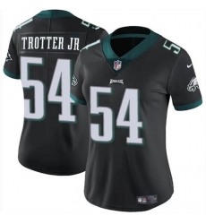 Women's Philadelphia Eagles #54 Jeremiah Trotter Jr Black 2024 Draft Vapor Untouchable Limited Football Stitched Jersey(Run Small)