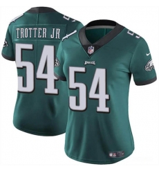 Women's Philadelphia Eagles #54 Jeremiah Trotter Jr Green 2024 Draft Vapor Untouchable Limited Football Stitched Jersey(Run Small)