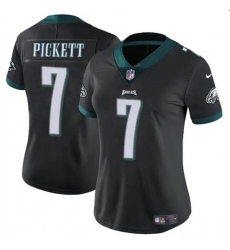 Women's Philadelphia Eagles #7 Kenny Pickett Black Vapor Untouchable Limited Football Stitched Jersey(Run Small)