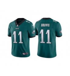 Youth Philadelphia Eagles #11 A. J. Brown Green Vapor Untouchable Limited Stitched Football Jersey