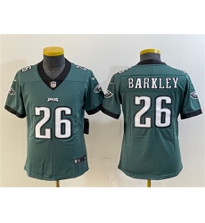 Youth Philadelphia Eagles #26 Saquon Barkley Green Vapor Untouchable Limited Stitched Jersey