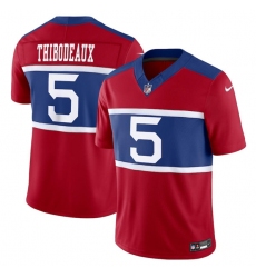 Men's New York Giants #5 Kayvon Thibodeaux Century Red Alternate Vapor F.U.S.E. Limited Football Stitched Jersey