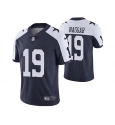 Men's Dallas Cowboys #19 Chris Naggar Navy White Vapor Limited Stitched Jersey