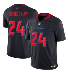 Youth Houston Texans #24 Derek Stingley Jr. Navy 2024 2nd Alternate F.U.S.E Vapor Football Stitched Jersey