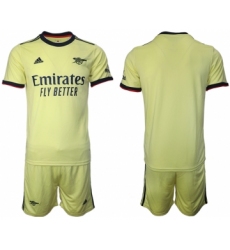 Men 2021-2022 Club Arsenal away yellow blank Soccer Jersey