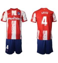 Men 2021-2022 Club Atletico Madrid home red 4 Nike Soccer Jersey