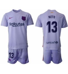 Men 2021-2022 Club Barcelona away purple 13 Soccer Jersey
