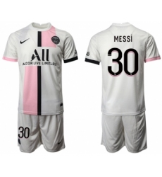 Men 2021-2022 Club Paris St German away white 30 Soccer Jersey