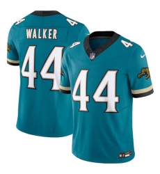 Men's Jacksonville Jaguars #44 Travon Walker Teal 2024 F.U.S.E. Prowler Throwback Vapor Limited Football Stitched Jersey