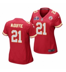 Women's Kansas City Chiefs #21 Trent McDuffie Red 2023 F U S E Vapor Untouchable Limited Stitched 2024 Super Bowl LVIII Jersey