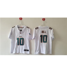 Women's Miami Dolphins #10 Tyreek Hill White F.U.S.E. Vapor Untouchable Football Stitched Jersey