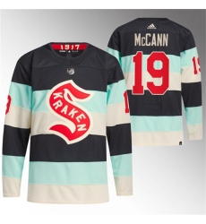 Men's Seattle Kraken #19 Jared McCann Deep Sea Blue 2024 Winter Classic Primegreen Stitched Jersey