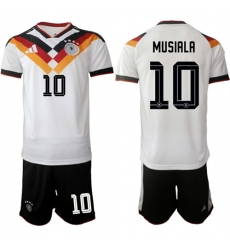 Men's Germany #10 MUSIALA National Team FIFA x World Cup 2026 Home White On Field Jersey
