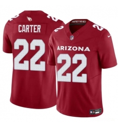 Men's Arizona Cardinals #22 Michael Carter Red 2024 F.U.S.E. Vapor Untouchable Limited Football Stitched Jersey