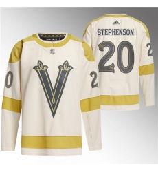 Men's Vegas Golden Knights #20 Chandler Stephenson Cream 2024 Winter Classic Breakaway Stitched Jersey