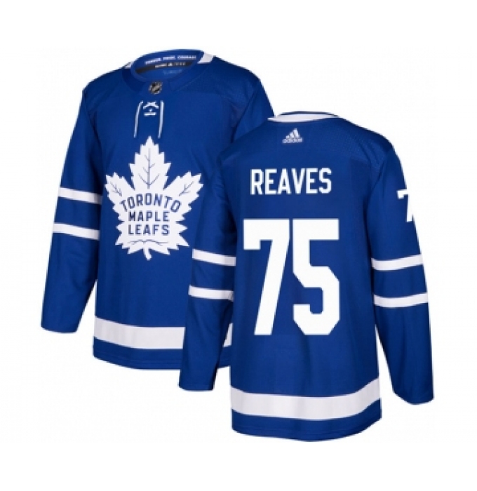 Men's Toronto Maple Leafs #75 Ryan Reaves Blue Stitched Jersey
